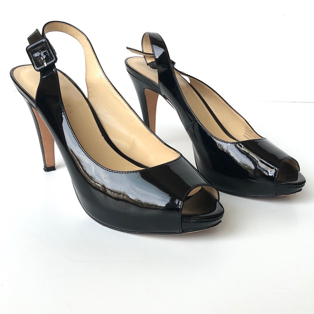 Talbots Patent Leather Peep Toe Hees